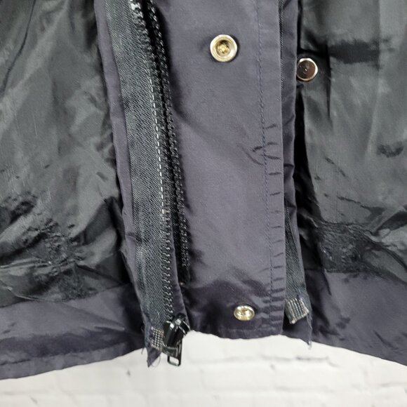 Fedex Black Double Zip Hideable Hood Relflective Windbreaker Jacket Size 3XL - Picture 4 of 16